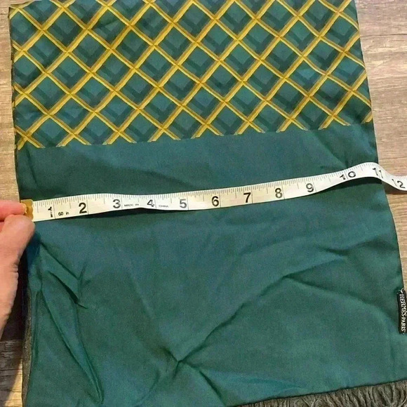 Hermès HERMES lined-SIDED SCARF IN SILK CASHMERE &  WOOL CASHMERE MUFFLER - Picture 3 of 3